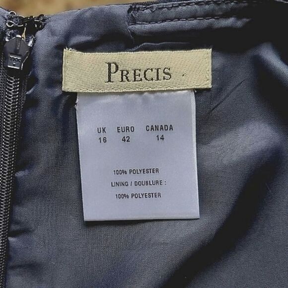 Vtg 90s/Y2K navy Precis office pencil skirt - Picture 3 of 12